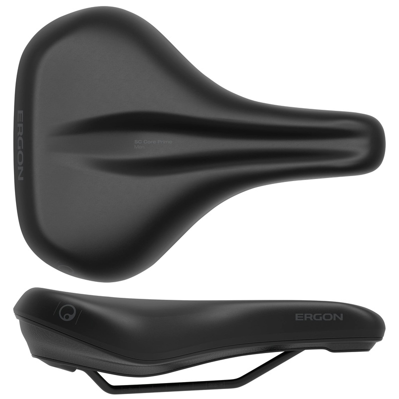 Ergon SC Core Prime Saddle – Black/Gray Mens Medium/Large