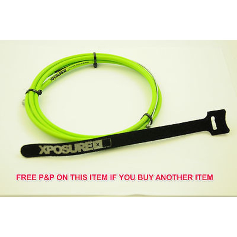 GREEN XPOSURE BMX BRAKE LINEAR CABLE STAINLESS STEEL TEFLON COATED 50% OFF RRP