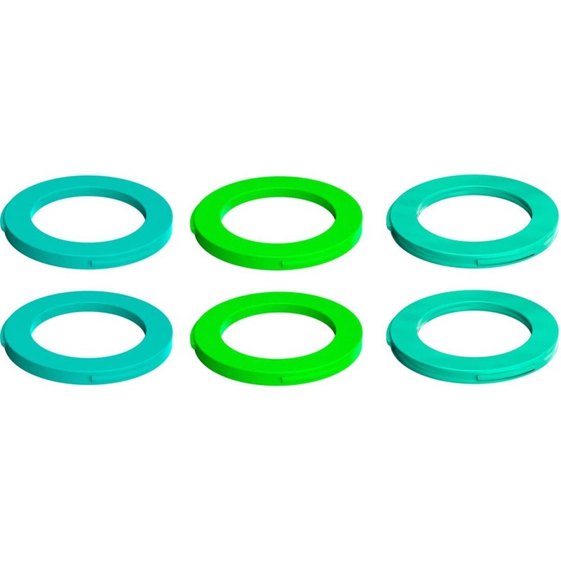 Magura 2-Piston Caliper Colored Cover Kit for One Caliper (Neon Green, Cyan, Mint)