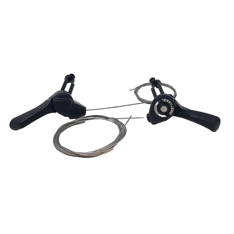 PAIR VINTAGE SHIMANO MTB TOP SHIFTERS SUIT 15,18, 21 SPEED NON INDEX GEAR SYSTEM