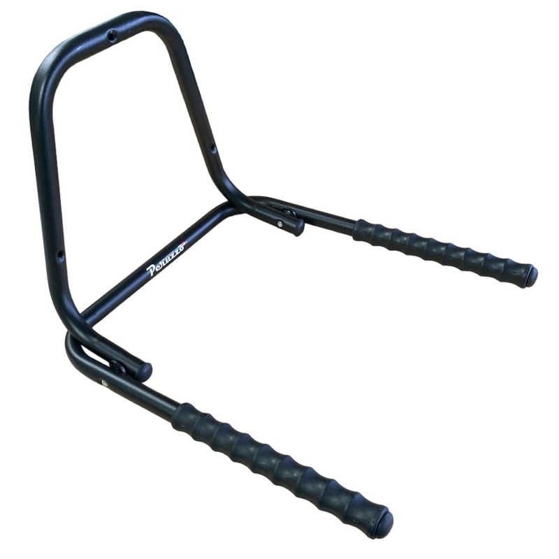 Peruzzo 2 Bike Wall Mounted Storage Cycle Rack E-Bike Compatible – Black