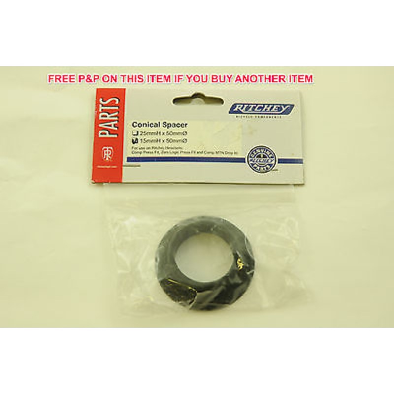 RITCHEY 15mm (Stack) CONICAL, CONE HEADSET 28.6mm SPACER FOR 1 1-8 FORKS