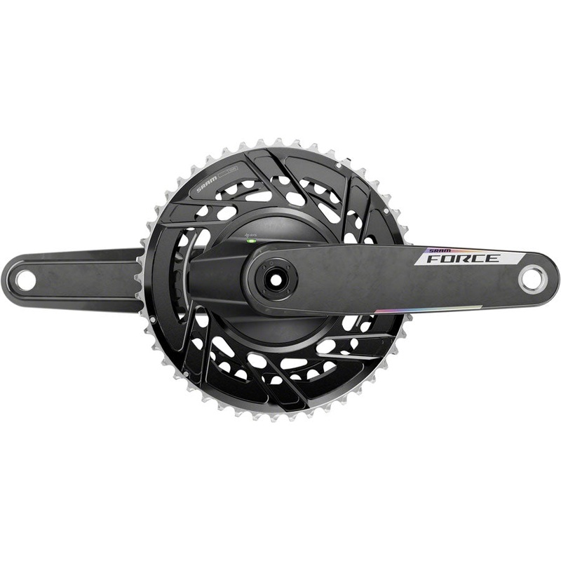 SRAM Force AXS Power Meter Crankset – 175mm 12-Speed 50/37t Thread Mount 8-Bolt PM Spider DUB Spindle Carbon E1