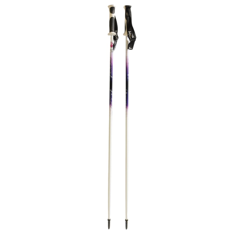 Movement Sweet Ski Poles Purple- White 125mm Steel Tip Ex Display