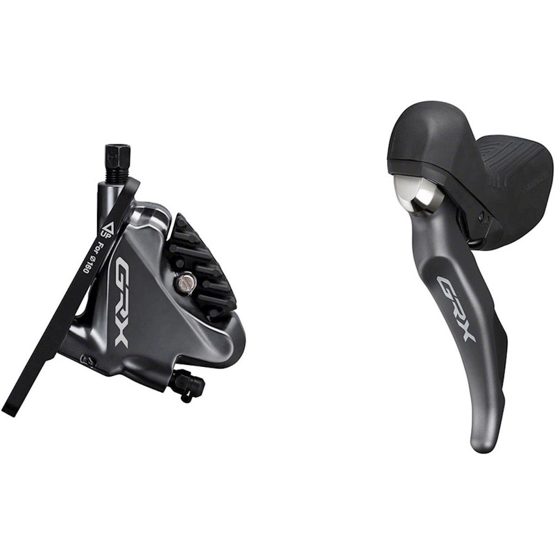 Shimano GRX ST-RX810 Hydraulic Disc Brake/Shift Lever Kit (Black) (Left) (Flat Mount) (2x) (Caliper Included)