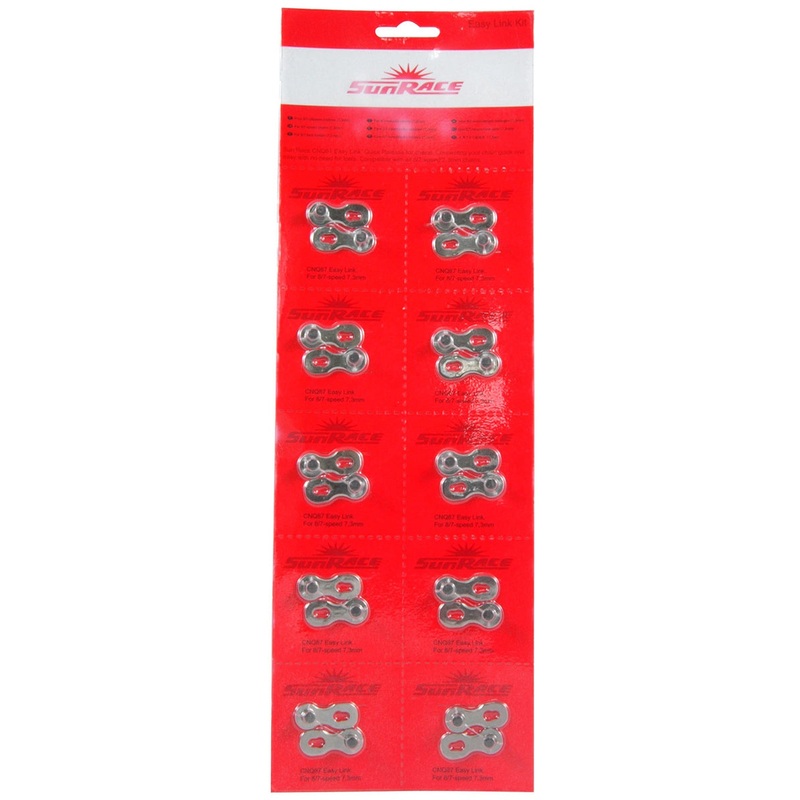 Sunrace Easy Link 7/8 7/8 Speed Bike Chain Quick Link Pack of 10