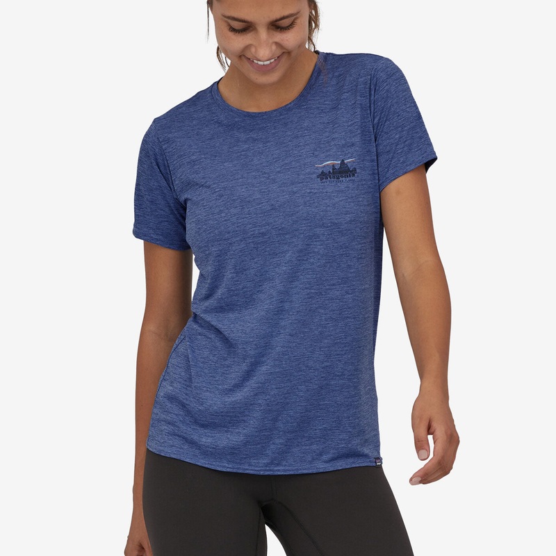 T-shirt donna Patagonia Capilene Cool Daily – Blu