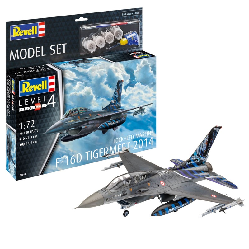 Revell Lockheed Martin F-16D Tigermeet 2014 Turkish Air Force Fighter Jet Model Kit 03844