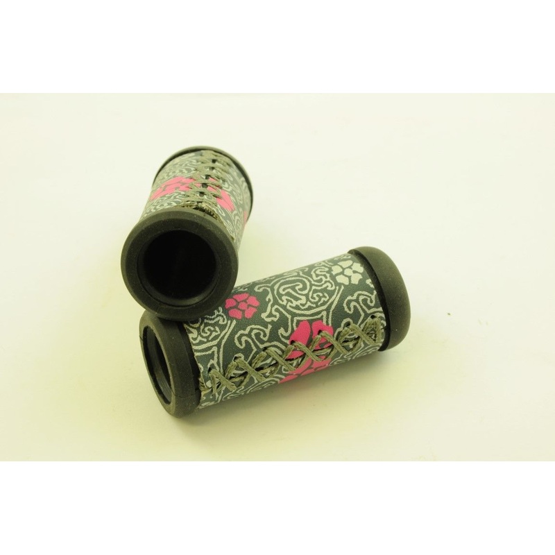 70mm LUXURY STITCH PATTERN HANDLEBAR GRIPS REVOSHIFT GRIPSHIFT 15,18, 21 SPEED
