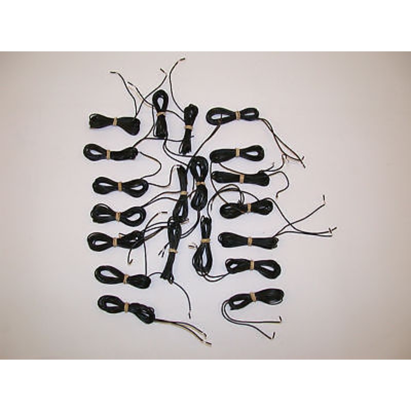 JOB LOT 20 BICYCLE DYNAMO LIGHT WIRE CABLES MECHANICS GREY