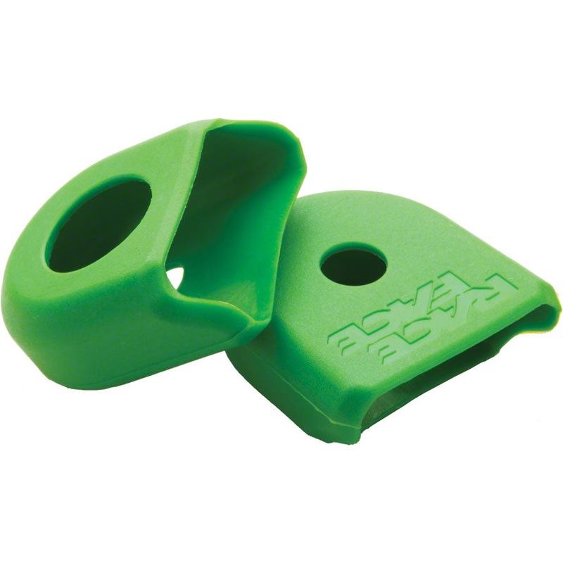 RaceFace Crank Boots: For Carbon Cranks 2-Pack Green