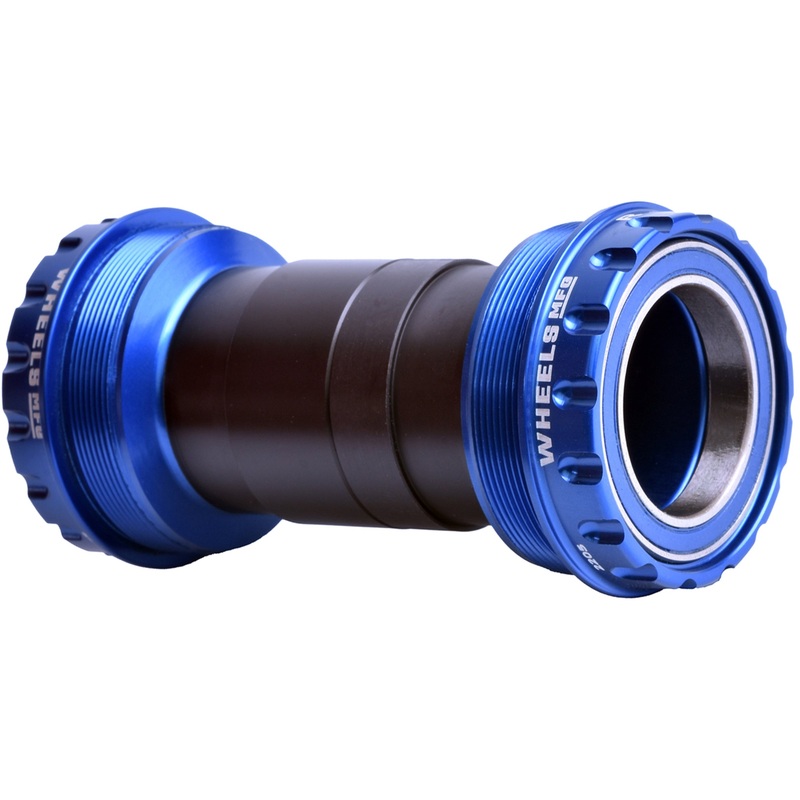 Wheels Manufacturing T47 Outboard Bottom Bracket – For 30mm Spindle ABEC-3 Bearings Fits Frames 68mm-100mm BB Shells Blue