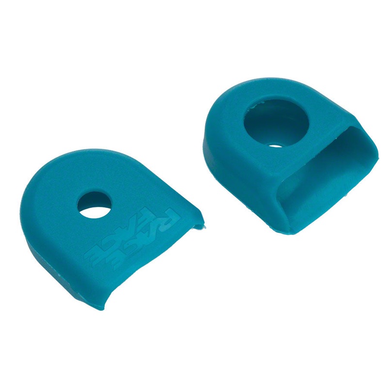 RaceFace Crank Boots: For Carbon Cranks 2-Pack Turquoise