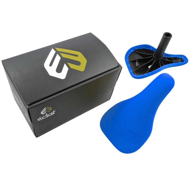 ECLAT COMPLEX SEAT LIGHTWEIGHT SADDLE PADDED BLUE BUILT IN 25.4 SEATPOST