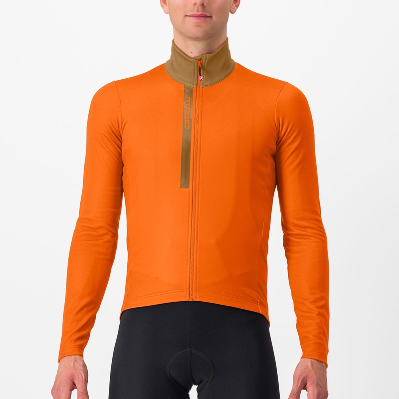 Maglia maniche lunghe Castelli Entrata – Arancio