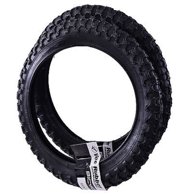 PAIR HEAVY DUTY 14×2.125 (57-254) CHILDS BIKE CYCLE TYRES SUIT 14×1.75 ETC BLACK