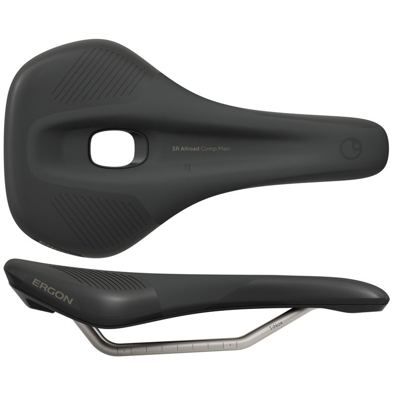 Ergon SR Allroad Comp Saddle – TiNox SL Black Men’s Medium/Large