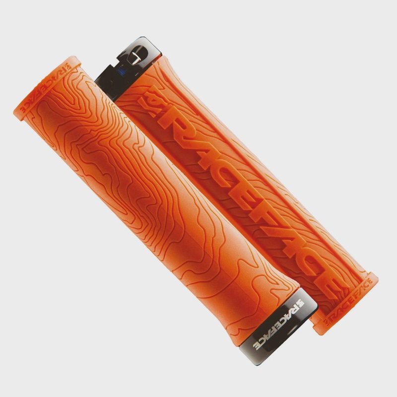 Race Face Half Nelson Orange Bike Handlebar Grips Lock-On