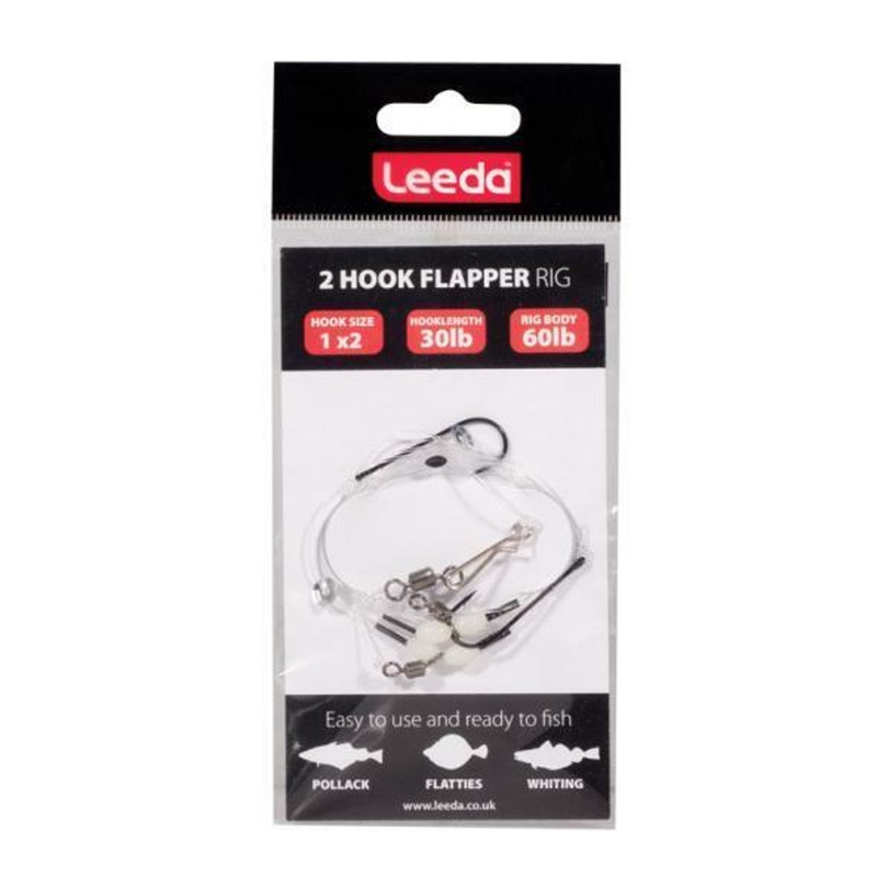 Leeds Fishing Flapper 2 Hook Size 1