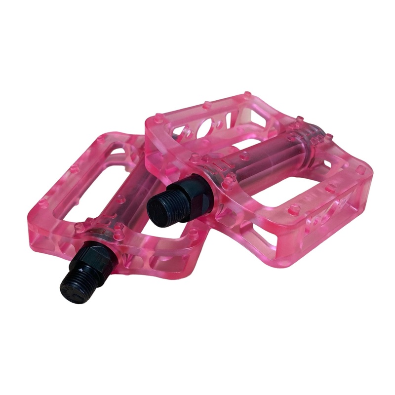 Oxford Platform Crystal Pink 9/16 Inch Platform Bike Pedals