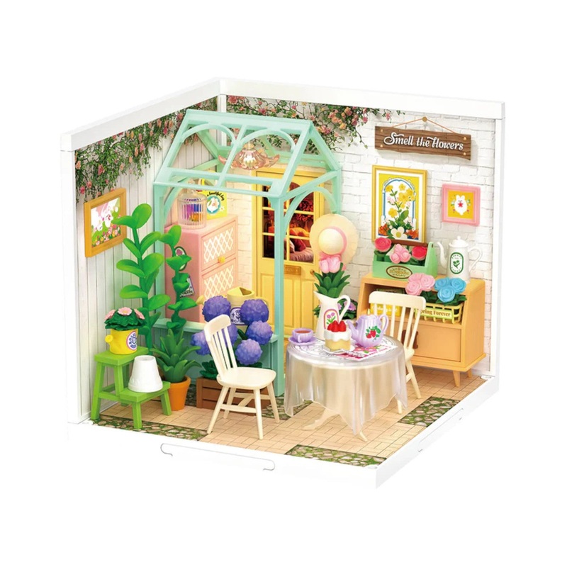 Rolife Blooming Tea Garden Super Creator DIY Miniature House DW013B 3D Puzzle