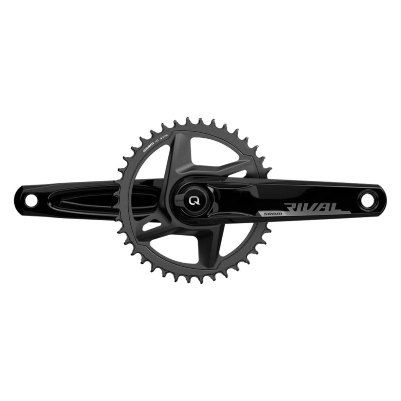 SRAM Rival D1 Quarq Wide 1x Power Meter Crankset Speed: 12 Spindle: 28.99mm 40 DUB 175mm Black Road Disc