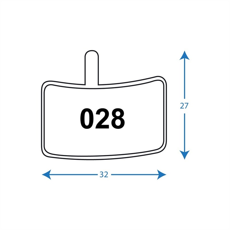 RWD R028 Hayes Stroker Trail Organic Disc Bike Brake Pads