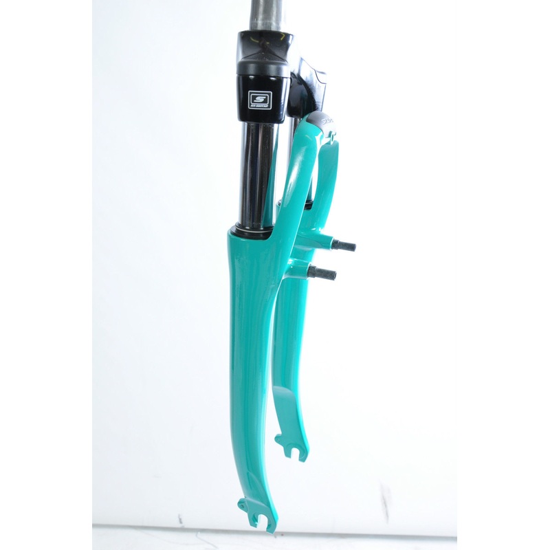 700c 28 SUNTOUR CR-8 SUSPENSION FORK PRELOAD ADJUST 1 1-8 300mm V BRAKE GREEN