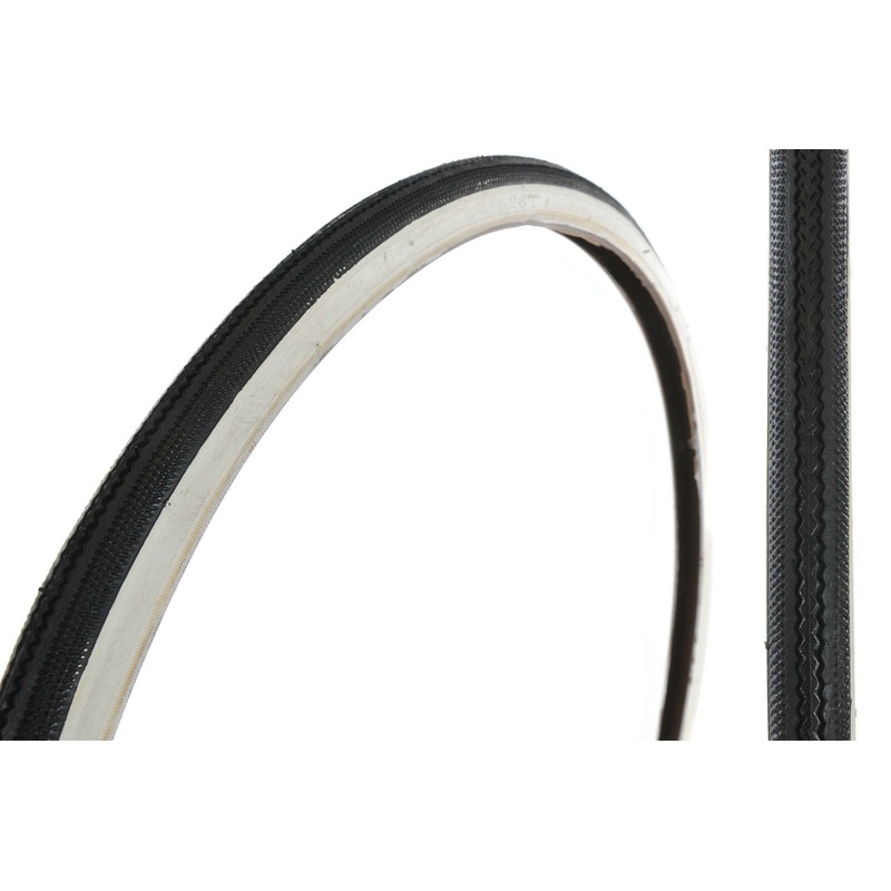 PAIR 26 x 1 1-4 WHITEWALL TYRES RIBBED TREAD FOR 50’s,60’s,70’s,80’s,90’s RACING