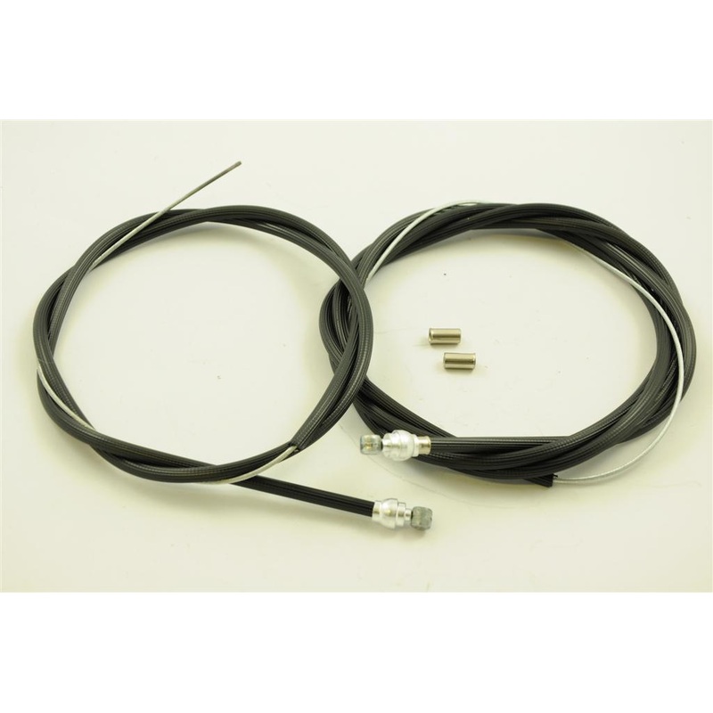 RARE MOULTON BESPOKE BRAKE CABLE SET WITH RIBBED OUTER , FRONT & REAR BRAKE TO YOUR SIZE BLACK