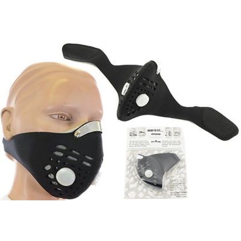 ANTI-POLLUTION CARBON CLOTH MASK FOR CYCLING,QUAD BIKING-MOTORBIKE-SCOOTER