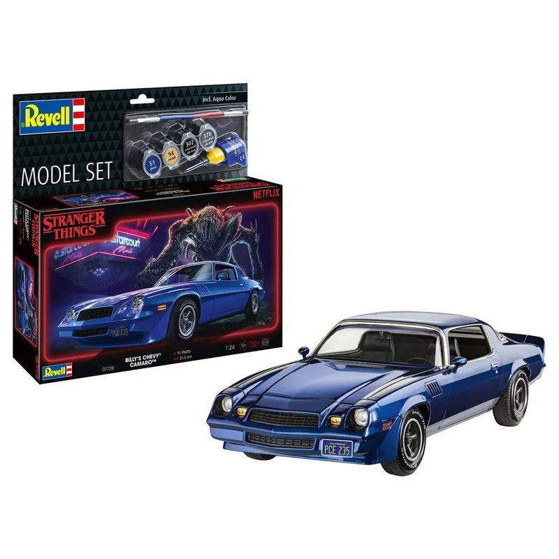 Revell Model Set Billy’s Chevy Camaro Stranger Things Car Model Kit 1:24