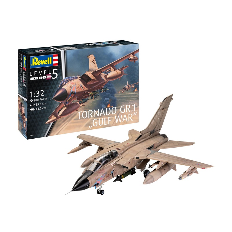 Revell Tornado GR.1 RAF Gulf War Fighter Jet 1:32 Aircraft Model Kit