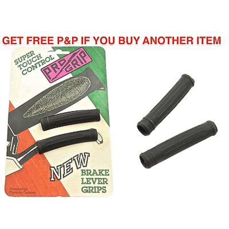 RETRO BIKE PRO GRIP SOFT TOUCH CONVENTIONAL BRAKE LEVER GRIPS RARE NOS BLACK