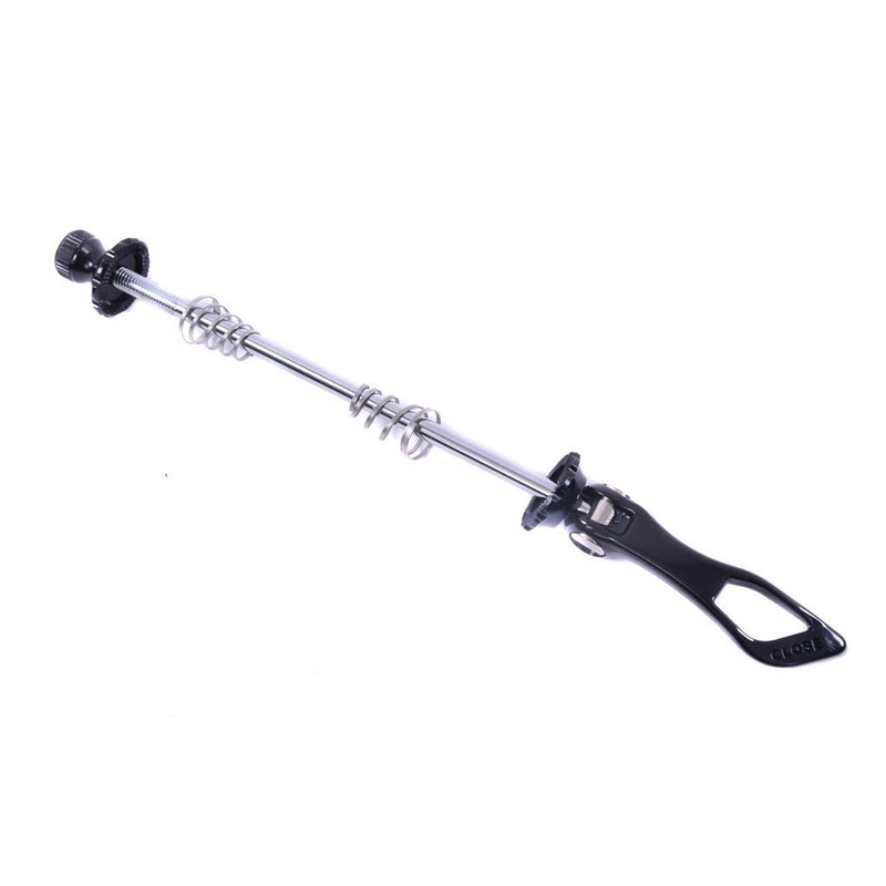 HIGH QUALITY LIGHTWEIGHT QUICK RELEASE FRONT AXLE SKEWER 130mm BLACK BARGAIN