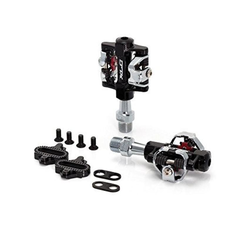 PAIR XLC MTB OR ANY BIKE PEDALS SPD DOUBLE SIDED CLEAT SYSTEM WITH CLEATS 20 OFF