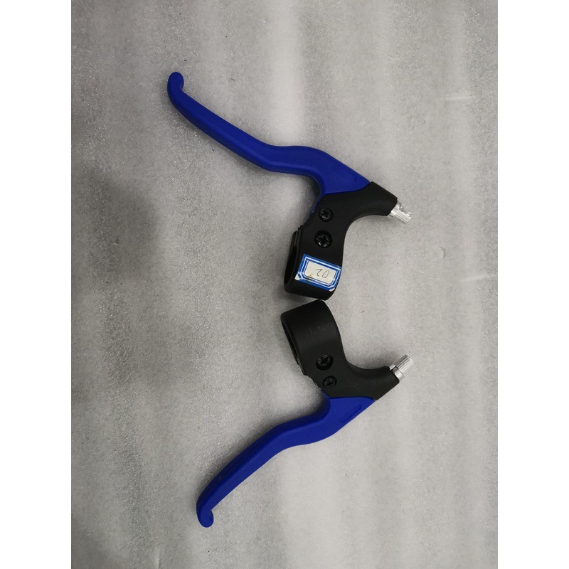 Plastic Left Right Hand Bike Handlebar Brake Lever Black and Blue