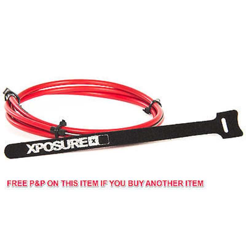 RED XPOSURE BMX HI WIRE BRAKE LINEAR CABLE STAINLESS STEEL TEFLON COATED 50% OFF