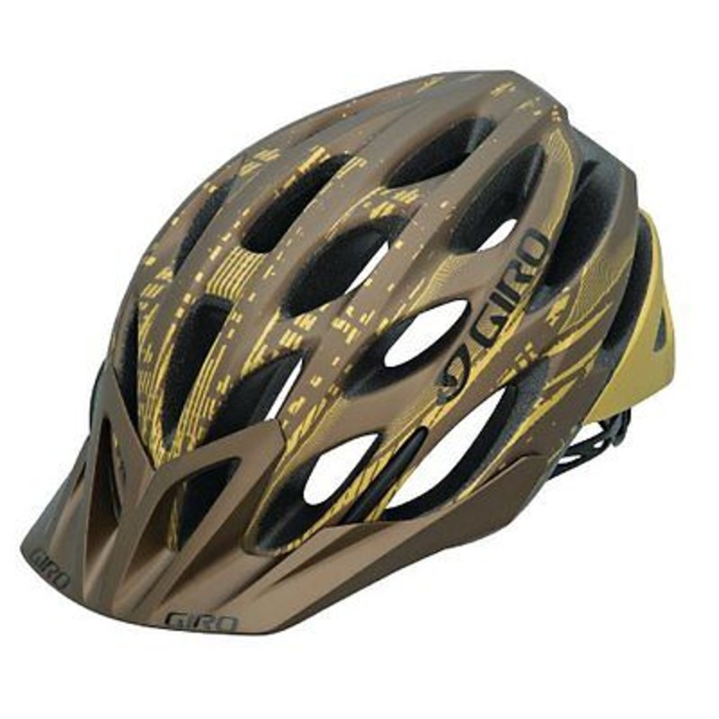 MED SIZE 55-59cm GIRO PHASE MOUNTAIN BIKE HELMET 27 VENT BROWN & GOLD 50% OFF