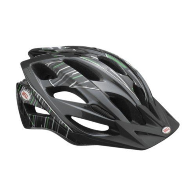 QUALITY BELL SLANT CYCLE HELMET CHARCOAL-GREEN ARMADA 54-61cm SAFETY AT LOW PRIC