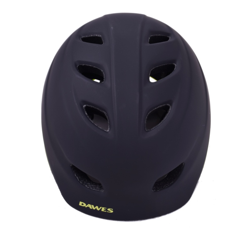 Dawes Urban BMX Cycling Helmet with built in LED light Hi-Viz Blk-Yel 53-61cm