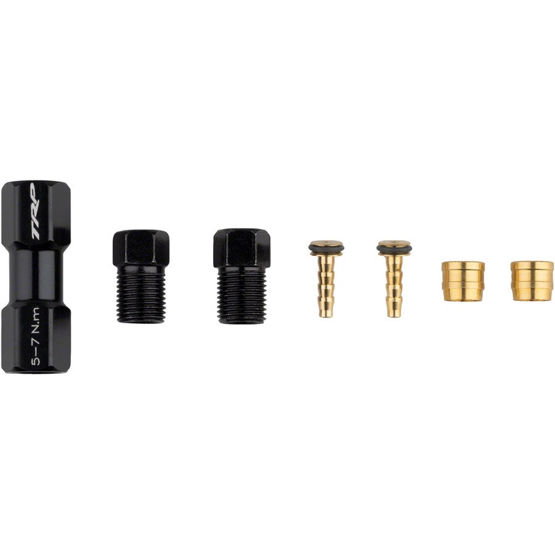 TRP TL1.2 Disc Brake Hose Coupler Kit – For 5.5mm Coupler Compression Ferrules Brass Inserts O-Ring Hose Retainer