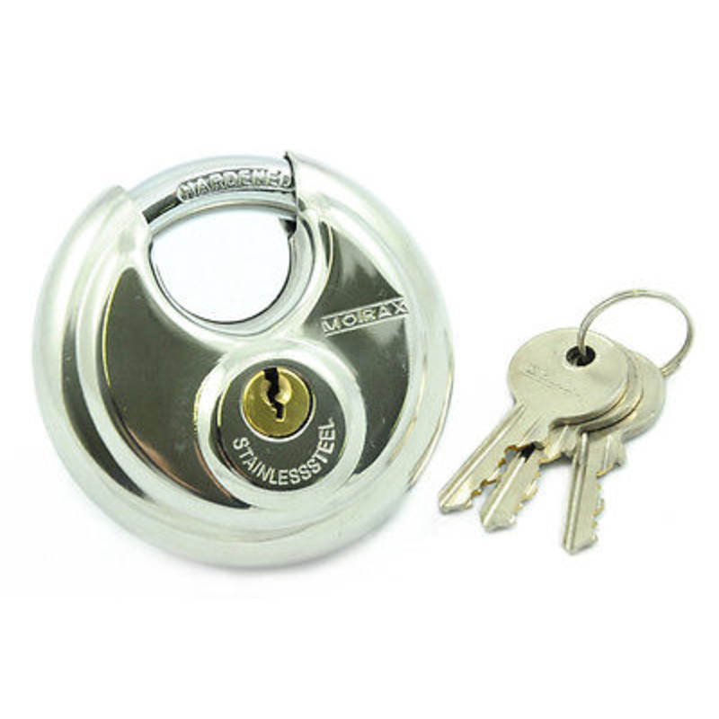 5 STAR SECURITY PADLOCK SUIT BIKE,MOTORCYCLE,SHED,GARAGE INCL 3 KEYS