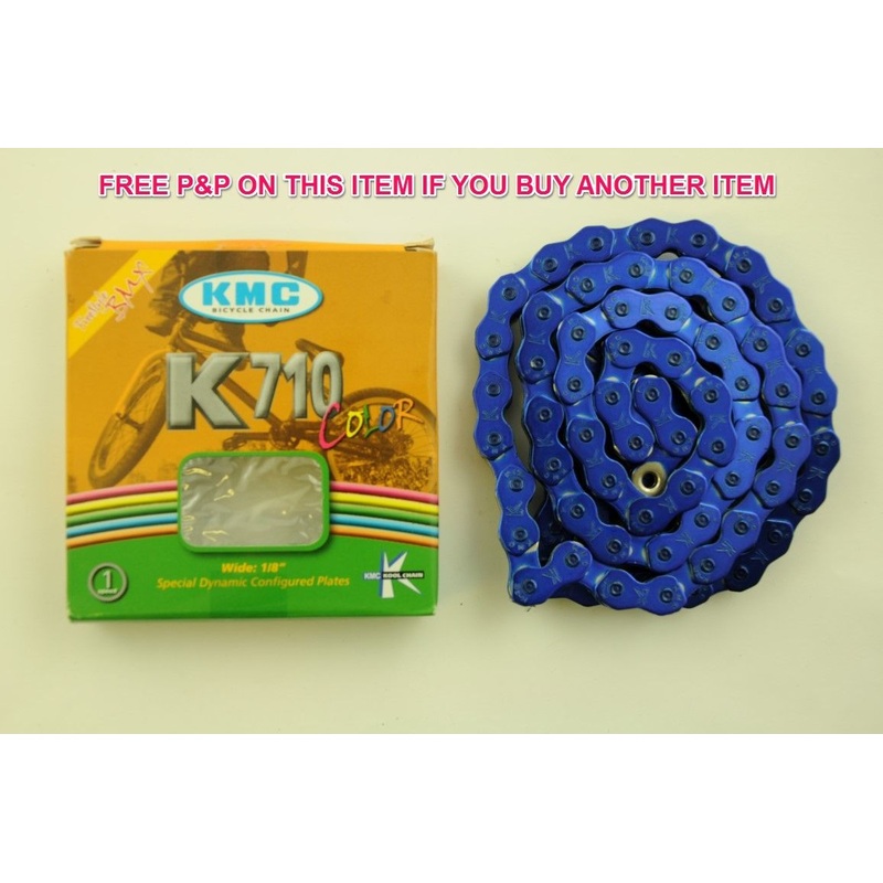 DARK BLUE HIGH QUALITY CHAIN KMC K710 BMX-FIXIE CHAIN 1-2 x 1-8 SALE 66% OFF