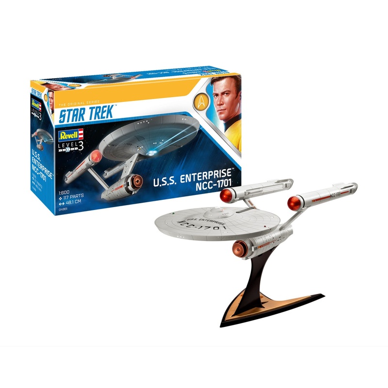 Revell Star Trek U.S.S. Enterprise NCC-1701 1:600 Spacecraft Model Kit Starfleet 04991