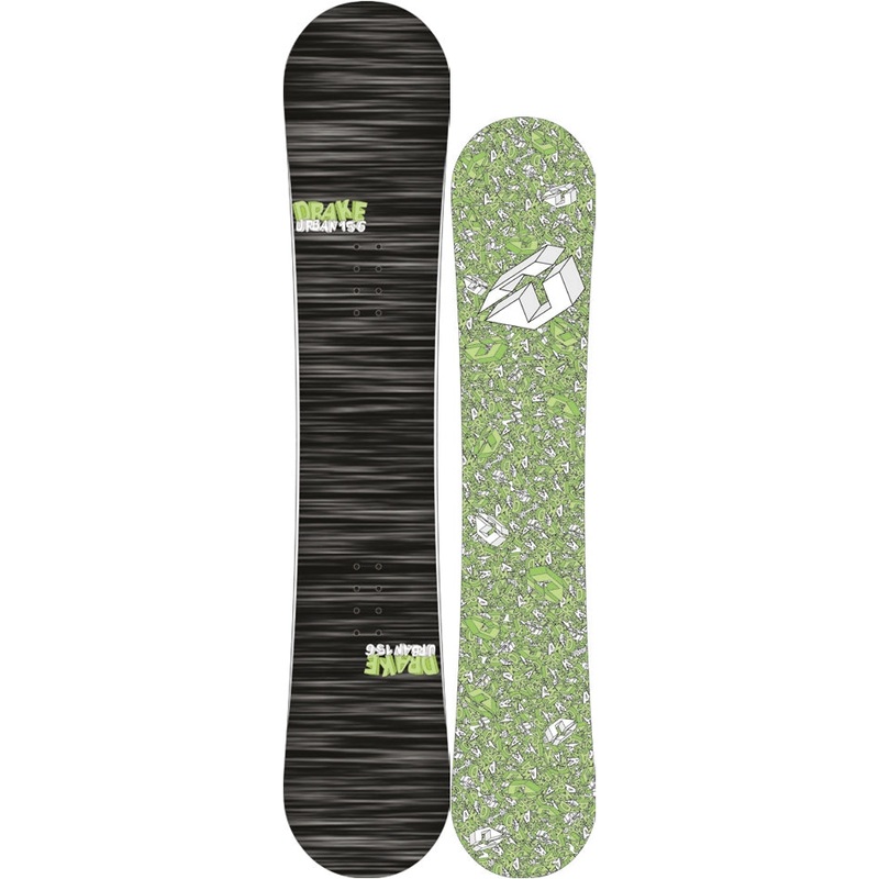 Drake Urban Smiley Freestyle Snowboard 2010 – 2011 Black- Green Ex Display  RRP: 259.99