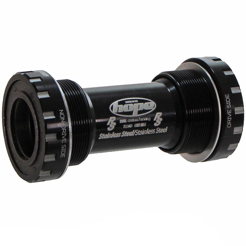 Hope BSA Threaded Bottom Bracket – 68mm Road For 24mm Spindle Stainless BLK