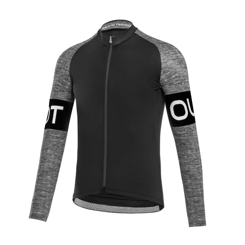 Maglia maniche lunghe Dotout Block – Nero grigio scuro