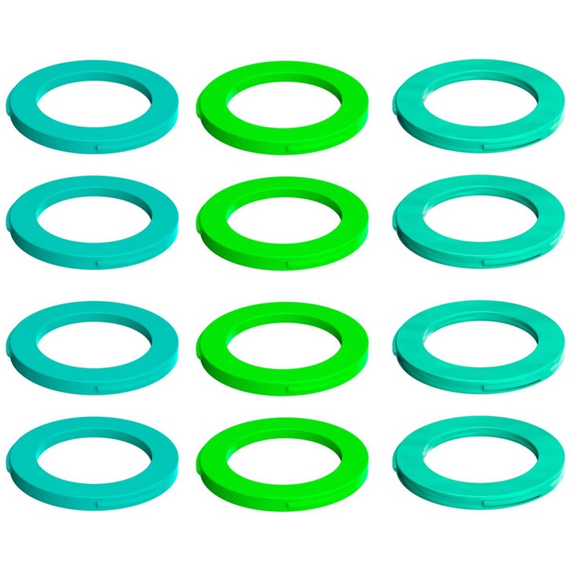 Magura 4-Piston Caliper Colored Cover Kit for One Caliper (Neon Green, Cyan, Mint)