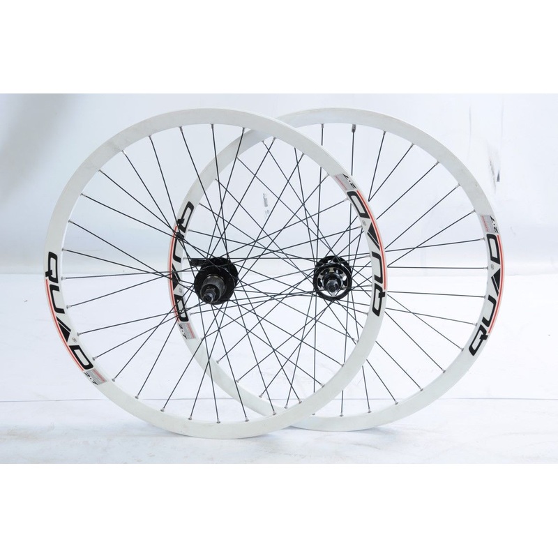 DOWNHILL MTB 26WHEEL SET QUAD 2.7 DISC RIM, EQUIPE PRO HUB FRONT 8-9 SPD CASSET